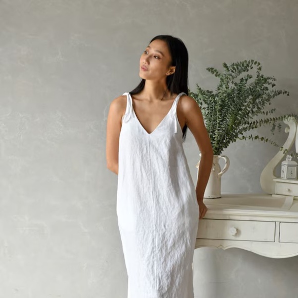 Linen Slip Dress 3XL - Picture 7 of 7